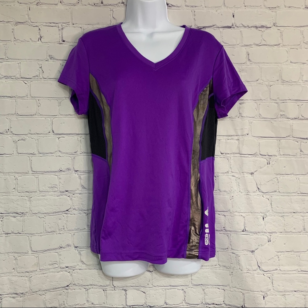 Purple FILA Sports Top With Pocket